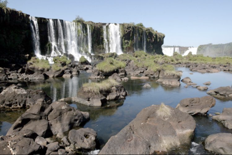 Estiagem seca Cataratas do Iguaçu abril 2009